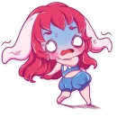 Стикер Cute Bunny Girl