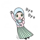 Стикер Cute Hijab Girl