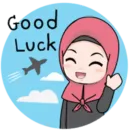 Стикер Cute Hijab Girl