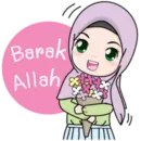 Стикер Cute Hijab Girl