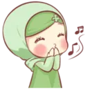 Стикер Cute Muslim Girl
