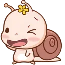 Стикер Малыш Улиточка