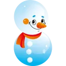 Стикер Cute Snowman