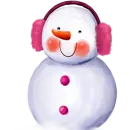 Стикер Cute Snowman