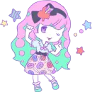 Стикер Cute Small Girl