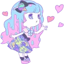 Стикер Cute Small Girl