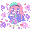 Стикер Cute Small Girl