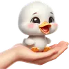 Стикер Милая утка