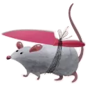 Стикер Да, я крыса