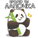Стикер Ежедневная панда