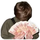 Стикер Деньги