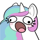 Стикер Derp Celestia