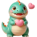 Стикер Милый Дино