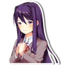 Стикер DDLC Yuri