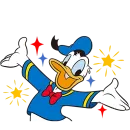 Стикер Дональд и Дейзи