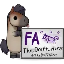 Стикер Draft Horse Plushie