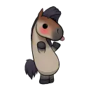 Стикер Draft Horse Plushie