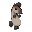 Стикер Draft Horse Plushie