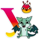 Стикер Дракон УрФУ