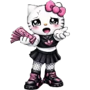 Стикер EMO KITTY