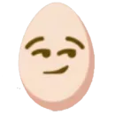 Стикер яйцо