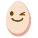 Стикер яйцо