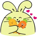 Стикер Fat Rabbit Farm