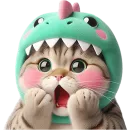 Стикер Дино котики