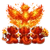 Стикер fluffy fire wings