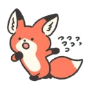 Стикер Fluffy Red Foxy