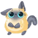 Стикер Cute fluffy Simi