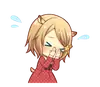 Стикер Fluffy Hamster Girl