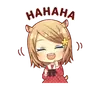 Стикер Fluffy Hamster Girl