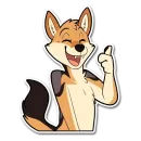 Стикер Fox and Hugs