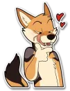 Стикер Fox and Hugs