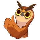 Стикер Freelance Owl