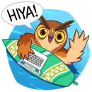 Стикер Freelance Owl