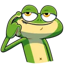 Стикер Лягуш и Квакуша Без Текста
