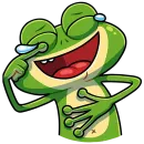 Стикер Лягуш и Квакуша Без Текста