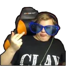 Стикер Пятёрка - Пятка - Жировая складка