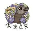 Стикер Funny Pangolin