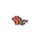 Стикер Кот Фуня