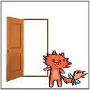 Стикер Кот Фуня