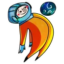 Стикер Kosmos Gagarin