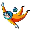 Стикер Kosmos Gagarin