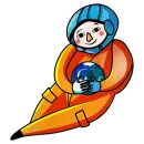 Стикер Kosmos Gagarin