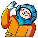 Стикер Kosmos Gagarin
