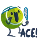 Стикер Game, Set, Match