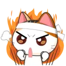 Стикер Girl Cat