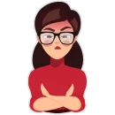 Стикер Girls Loves Books
